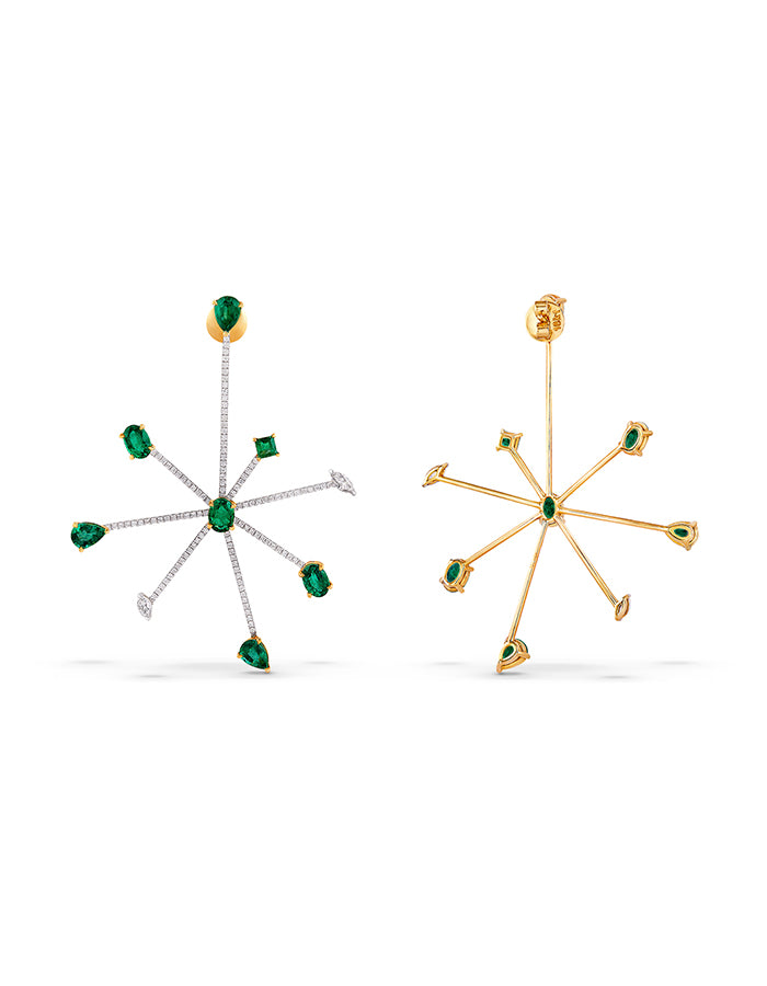 JELLYFISH EARRINGS WITH DIAMONDS