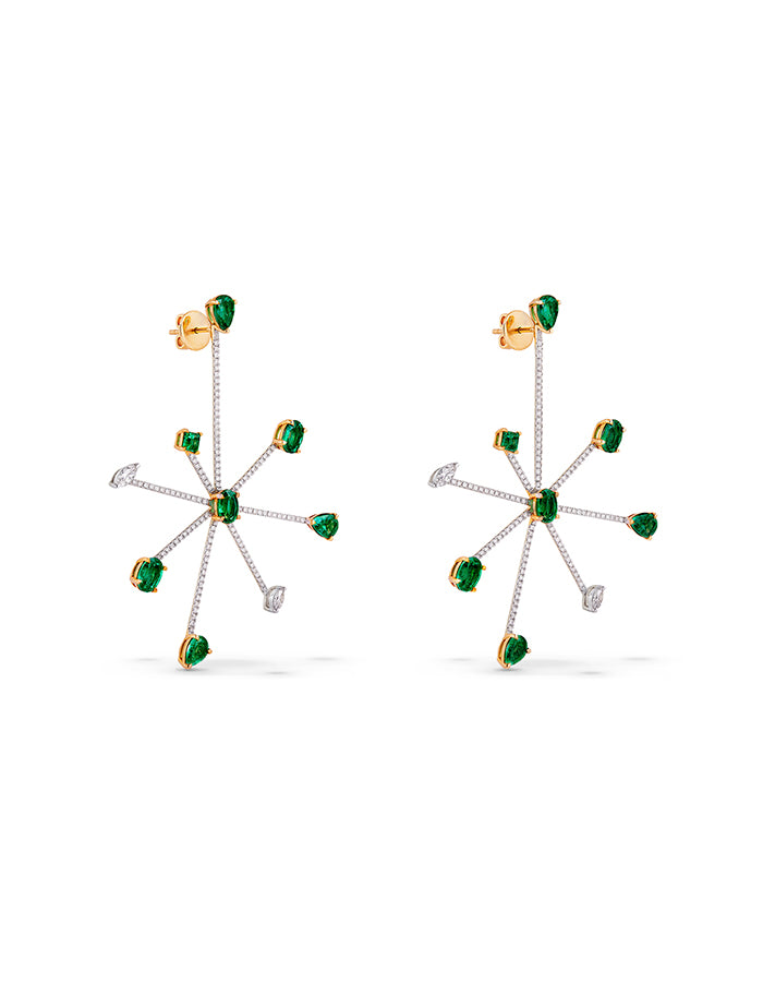 JELLYFISH EARRINGS WITH DIAMONDS