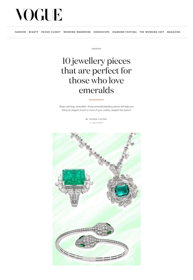 10 jewellery pieces that are perfect for those who love emeralds - Vogue